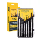 Deli Tools precíziós csavarhúzó készlet EDL3206, 6 db