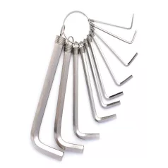 Deli Tools imbuszkulcs készlet EDL3100, 1.5-10mm (ezüst)