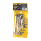 Deli Tools imbuszkulcs készlet EDL3100, 1.5-10mm (ezüst)