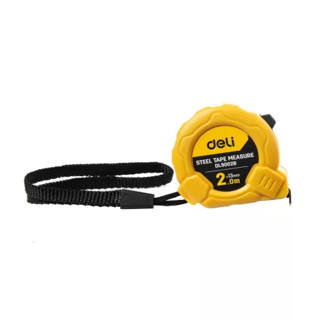 Deli Tools EDL9002B mérőszalag, 2m/13mm (sárga)