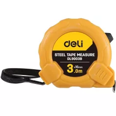   Deli Tools tekercselt mérőszalag EDL9003B, 3m/16mm (sárga)