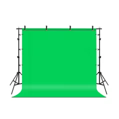   Puluz 2x3 m-es fotóháttér-rögzítő készlet/állvány + 3 db fotóháttér PKT5205