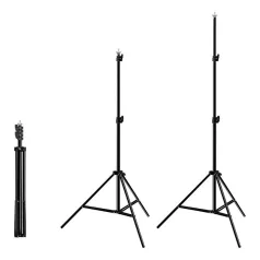   Puluz 2x3 m-es fotóháttér-rögzítő készlet/állvány + 3 db fotóháttér PKT5205