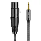 UGREEN AV182 Kábel XLR-bemenet 3,5-es jack 3,5-es csatlakozó, 2m (fekete)