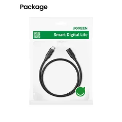   UGREEN USB-C 3.1 Gen2 hosszabbító kábel, 4K, 100W, 1m (fekete)