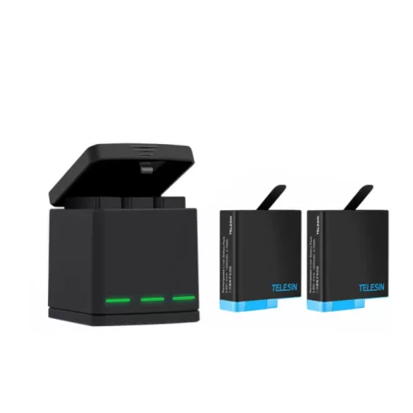 Telesin Box háromcsatornás töltő GoPro Hero 5/6/7/8 + 2 akkumulátorhoz (GP-BNC-801)