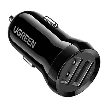 Ugreen ED018 autós töltő, 2x USB, 24W (fekete)