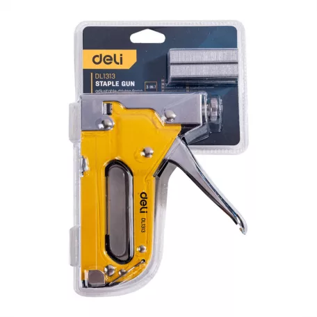 Kárpitos tűzőgép Deli Tools EDL1313 (sárga)