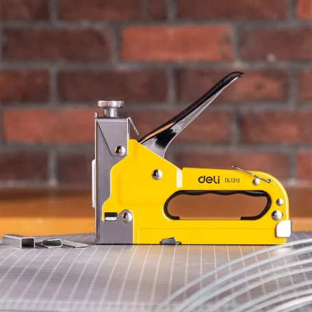 Kárpitos tűzőgép Deli Tools EDL1313 (sárga)
