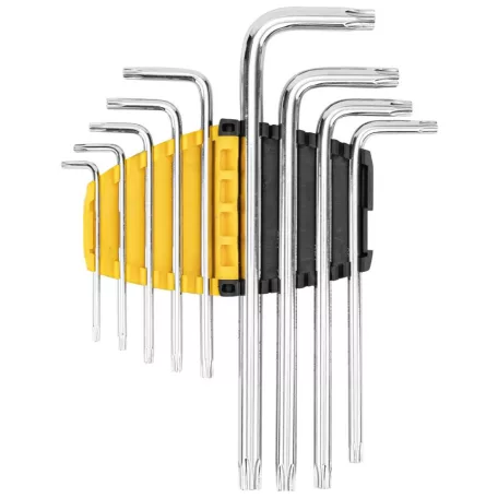Deli Tools Torx imbuszkulcs készlet EDL3091, T10-T50 (ezüst)