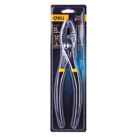 Deli Tools krimpelő fogó EDL25510, 10'' (fekete és sárga)