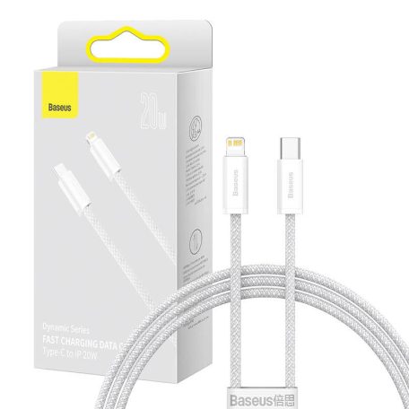 Baseus Dynamic USB-C Lightning kábel 20W, 1m (fehér)