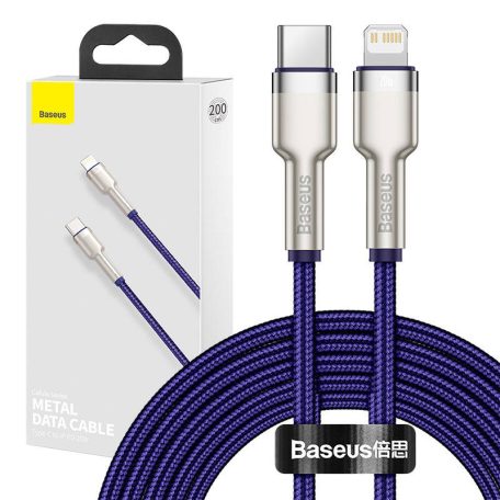 Baseus Cafule USB-C-Lightning kábel, 20W, 2m (lila)