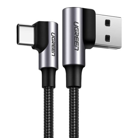 UGREEN US176 USB-USB-C ferde kábel, 3A, 2m (fekete)