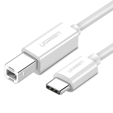 UGREEN US241 USB 2.0 C-B nyomtatókábel, 1m (fehér)