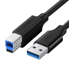 UGREEN US210 USB 3.0 A-B nyomtatókábel, 1 m (fekete)