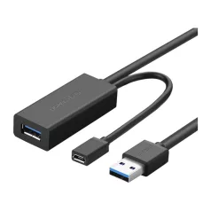   UGREEN US175, USB 3.0, micro USB, hosszabbító kábel, 5m (fekete)