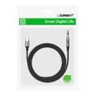 UGREEN CM450 USB-C 3,5 mm-es mini jack 3,5 mm-es AUX kábel, 1 m (fekete)