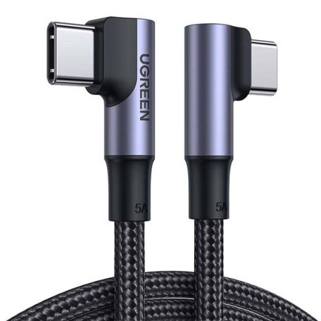 UGREEN US335 USB-C-USB-C, ferde kábel, 5A, 100W, 1m (fekete)