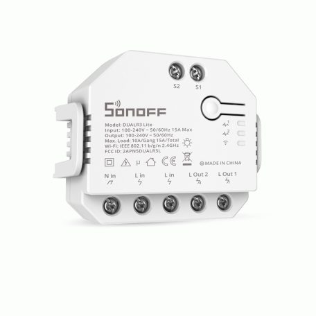 Sonoff Dual R3 Lite Wi-Fi-s Okoskapcsoló