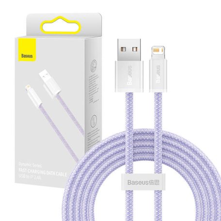 Baseus Dynamic USB-Lightning kábel, 2,4A, 2m (lila)