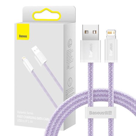 Baseus Dynamic USB-Lightning kábel, 2,4A, 1m (lila)