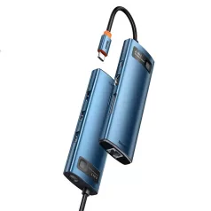   Baseus 8 az 1-ben hub USB-C - 3x USB 3.0 + HDMI + USB-C, PD, 4K HD