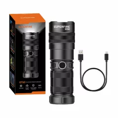 Zseblámpa Superfire GT60 – 2600 lm, 2 mód, USB-C
