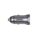 UGREEN CD130 autós töltő, USB-A+PD 3.0, USB-C, QC3.0 30W (szürke)