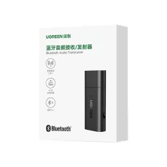   UGREEN CM523 audio adapter, USB-A–3,5 mm jack, Bluetooth 5.1 (fekete)