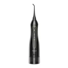   FairyWill FW-5020E + FW-E11 szónikus fogkefe fejkészlettel és szájzuhannyal (fekete)