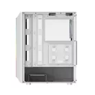 Darkflash DK151 LED-es számítógépház + 3 RGB ventilátor (fehér)