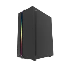   Darkflash DK151 LED-es számítógépház + 3 RGB ventilátor (fekete)