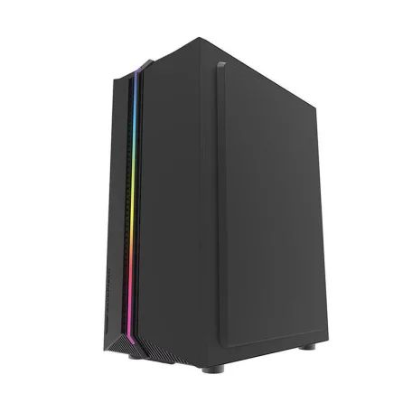 Darkflash DK151 LED-es számítógépház + 3 RGB ventilátor (fekete)