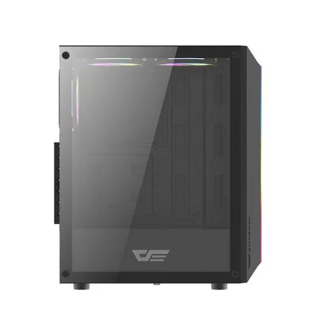 Darkflash DK151 LED-es számítógépház + 3 RGB ventilátor (fekete)