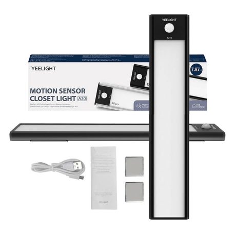 Yeelight A20 mozgásérzékelő szekrényvilágítás 20cm, 4000K (fekete)