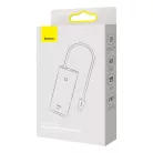 Baseus Lite Series 5 az 1-ben hub, USB-C - 4x USB 3.0 + USB-C + HDMI (fehér)