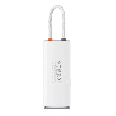 Baseus Lite Series 5 az 1-ben hub, USB-C - 4x USB 3.0 + USB-C + HDMI (fehér)