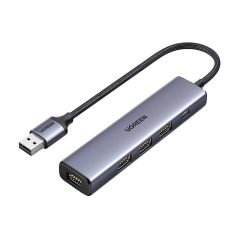 UGREEN 5 az 1-ben adapter, USB 4x USB 3.0 (szürke)