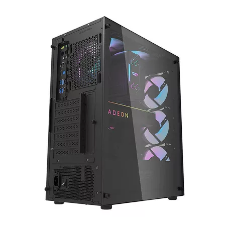 Darkflash DK352 Plus számítógépház + 4 ARGB ventilátor (fekete)
