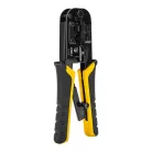 Deli Tools Ethernet csatlakozó krimpelő fogó EDL4971, 4/6/8P, RJ45/RJ14/RJ12/RJ9