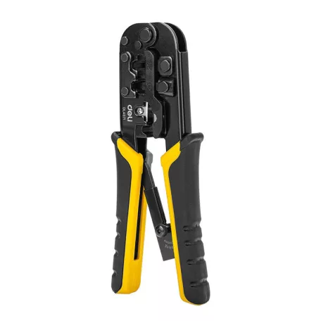Deli Tools Ethernet csatlakozó krimpelő fogó EDL4971, 4/6/8P, RJ45/RJ14/RJ12/RJ9