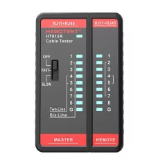   Habotest HT812A RJ11 / RJ45 hálózati kábeltesztelő készülék