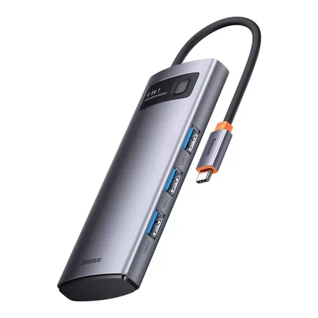Baseus Metal Gleam Series 4 az 1-ben hub, USB-C - 4x USB 3.0