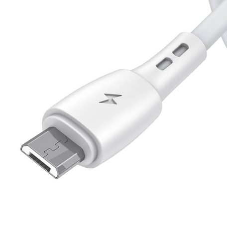 USB és Micro USB kábel Vipfan Racing X05, 3A, 1m (fehér)