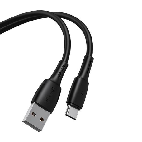 USB és USB-C kábel Vipfan Racing X05, 3A, 2m (fekete)