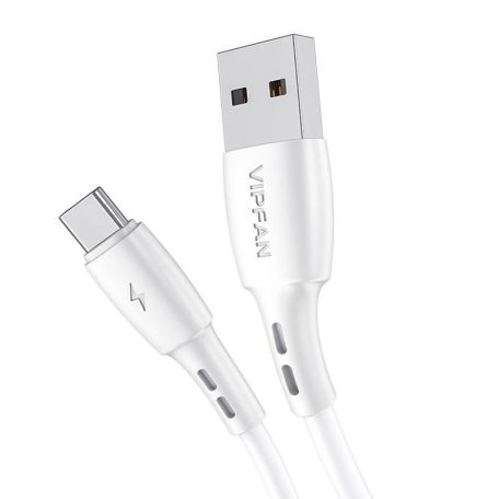 USB és USB-C kábel Vipfan Racing X05, 3A, 2m (fehér)