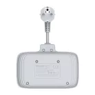 Power strip 2 AC konnektorral, 3x USB, USB-C, LDNIO SE2435, 2500W (fehér)
