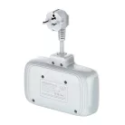 Power strip 2 AC konnektorral, 3x USB, USB-C, LDNIO SE2435, 2500W (fehér)