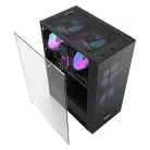 Darkflash A290 számítógépház + 3 RGB ventilátor (fekete)